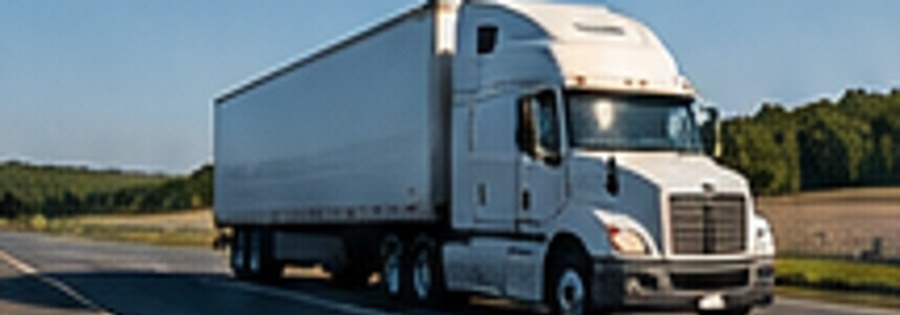 Full truckload tractor trailer on the highway